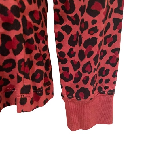 Nike Women's Long Sleeve T-shirt Cheetah Animal Print Pink XS 100% Cotton - Picture 7 of 7